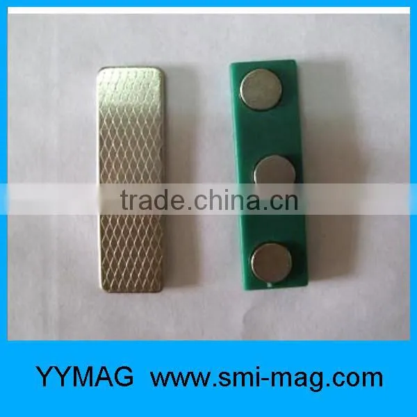 High quality green color magnetic name badges wholesale