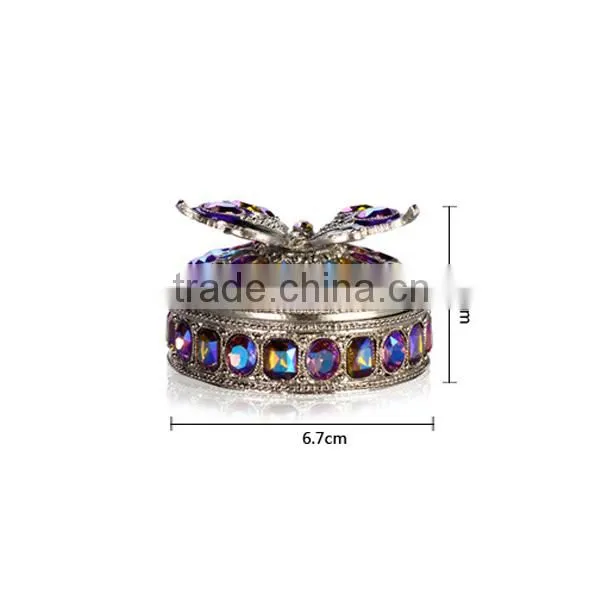 Excellent quality unique butterfly fashion metal jewelry box