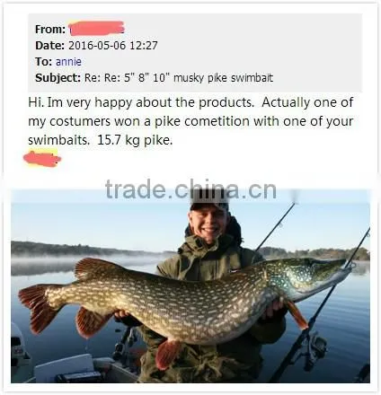 live action fishing lure plastic hard fishing lure pike fishing swimbait