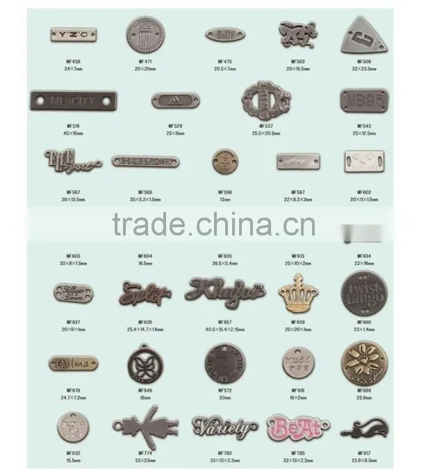 Nickle plating metal logo plate