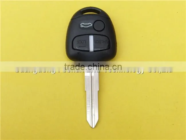 Replacement 3 Buttons Keyless Entry Remote Car Key Fob Shell Case With MIT11R Blade for Mitsubishi Lancer EVO