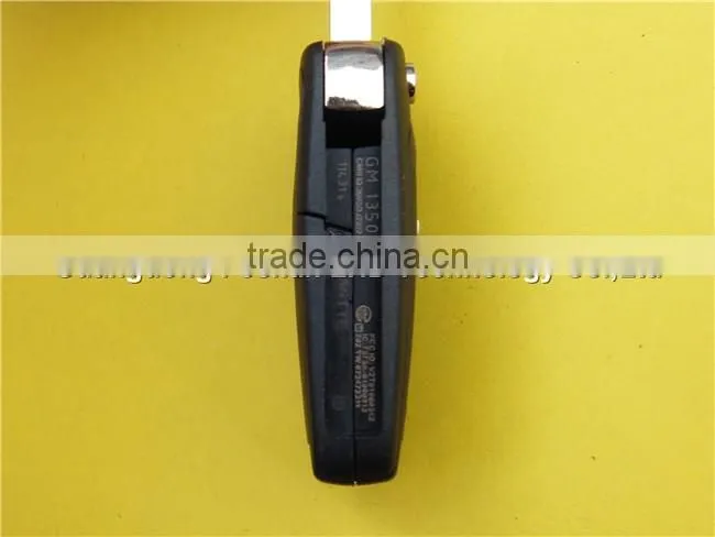 2 buttons flip folding remote key fob case shell for Chevrolet Cruze HU100 blade