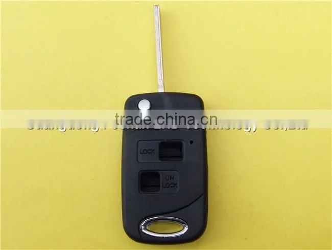 Conversion flip remote key fob case cover for LEXUS 2 button car key shell