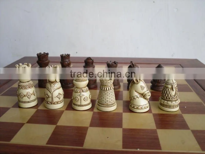 High quality customized 3 inch resin chessmen