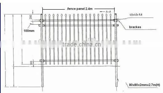 Wholesale Eco Friendly High Quality Aluminium Fence for Garden, Pool or Playground
