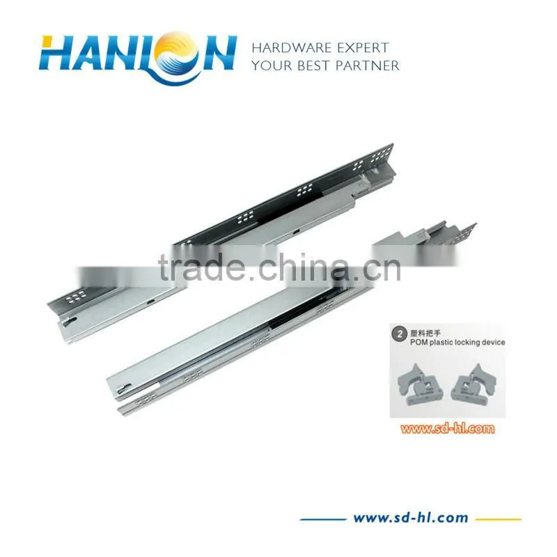 Us type Full extension soft closing furniture sliders