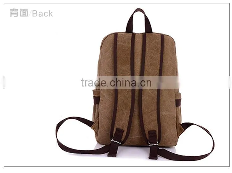 leisure backpack bags,Korean version canvas backpack,canvas backpacks cheap and beautiful
