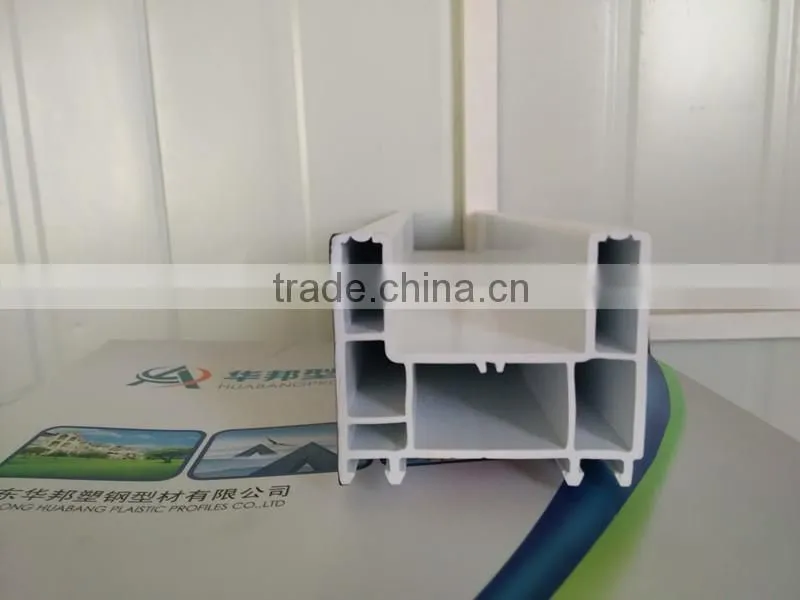 upvc profiles windows and doors supplier/two track upvc profile