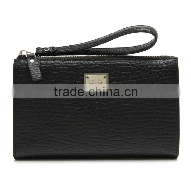 CSQJB152-0012015 Exquisite Workmanship Men's Wrist Strap Cowhide Leather Fashion Clutch Bag