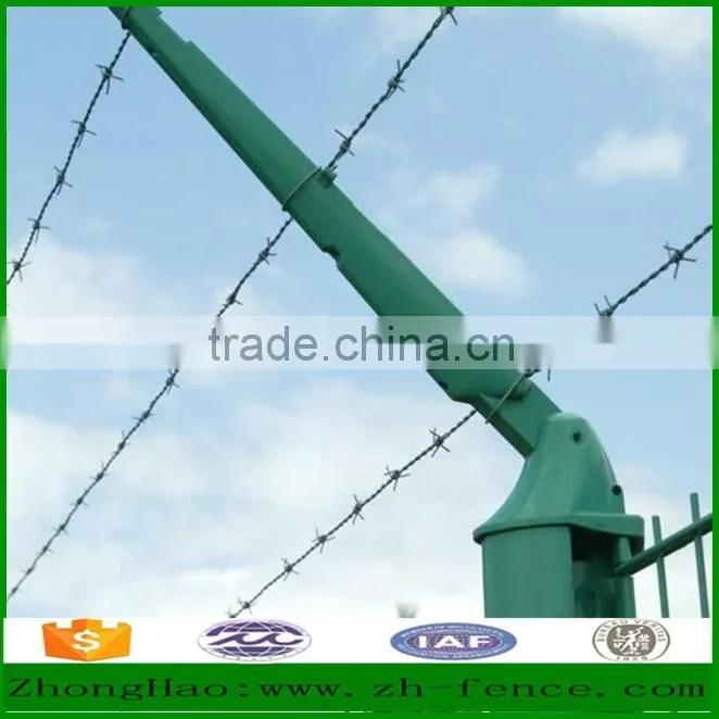 Hot dipped galvanized PVC coated high quality Barbed Wire Fence