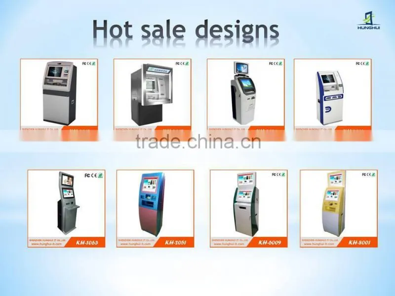bank new card issue kiosk with document scanner