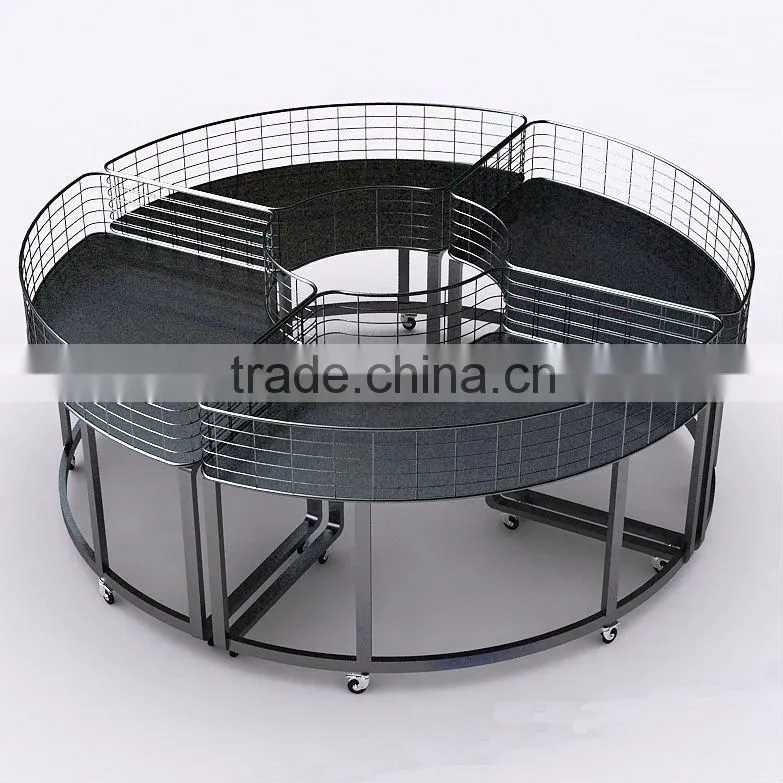 big round luxurious store stand for bulk promotion