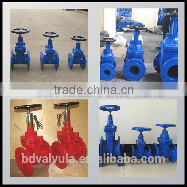 soft seal water cast iron gate valve pn16 bs