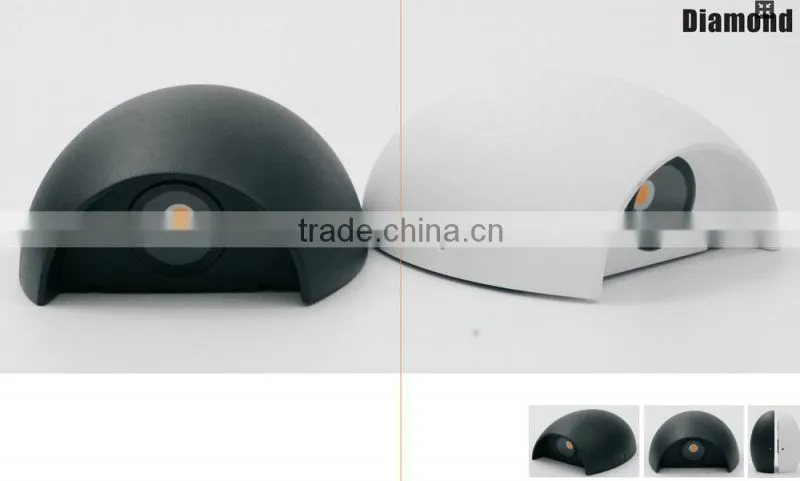 6w Diamond mordern cob led wall bracket light