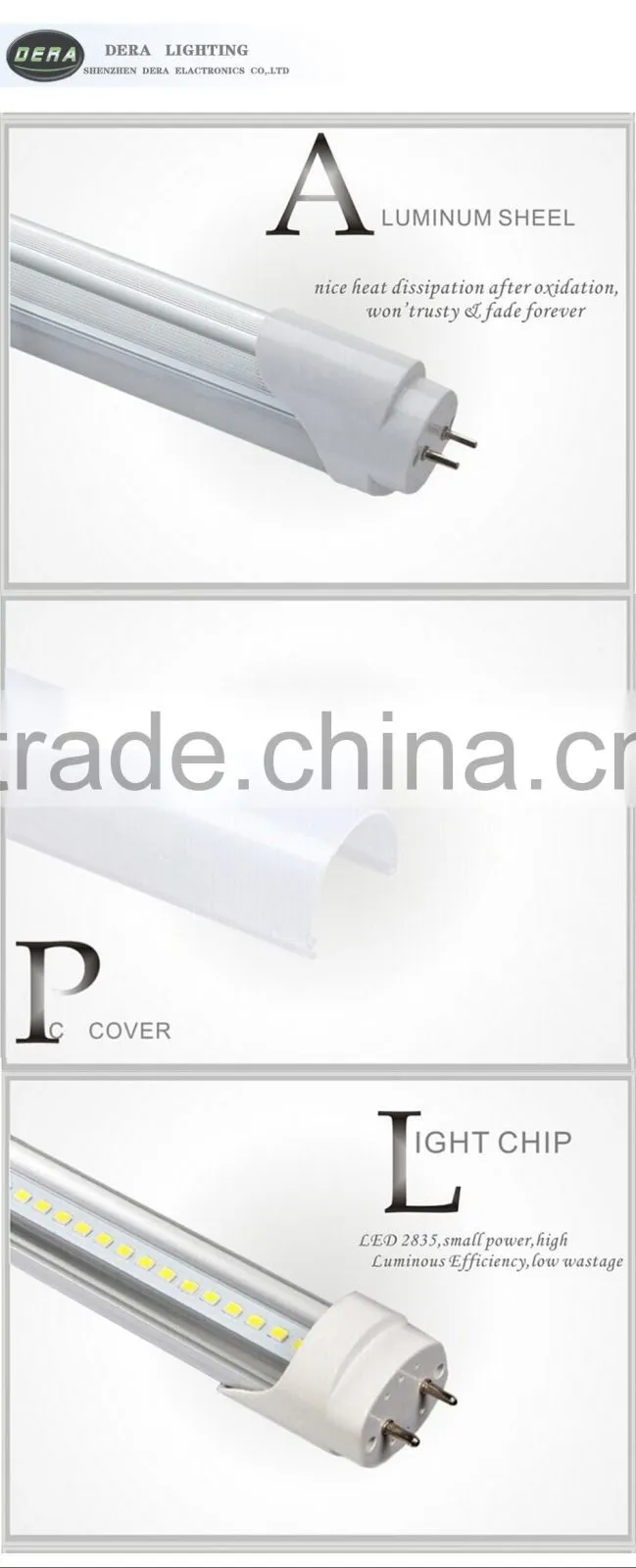 pir motion sensor voice controT8 led tube 4ft t8 led light tubes 0.6m 10w T8 led tubes Double power 18w