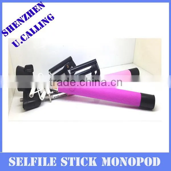 Z07-5 Plus High Quality Mobile Phone Selfile Monopod With Cable(No need bluetooth)