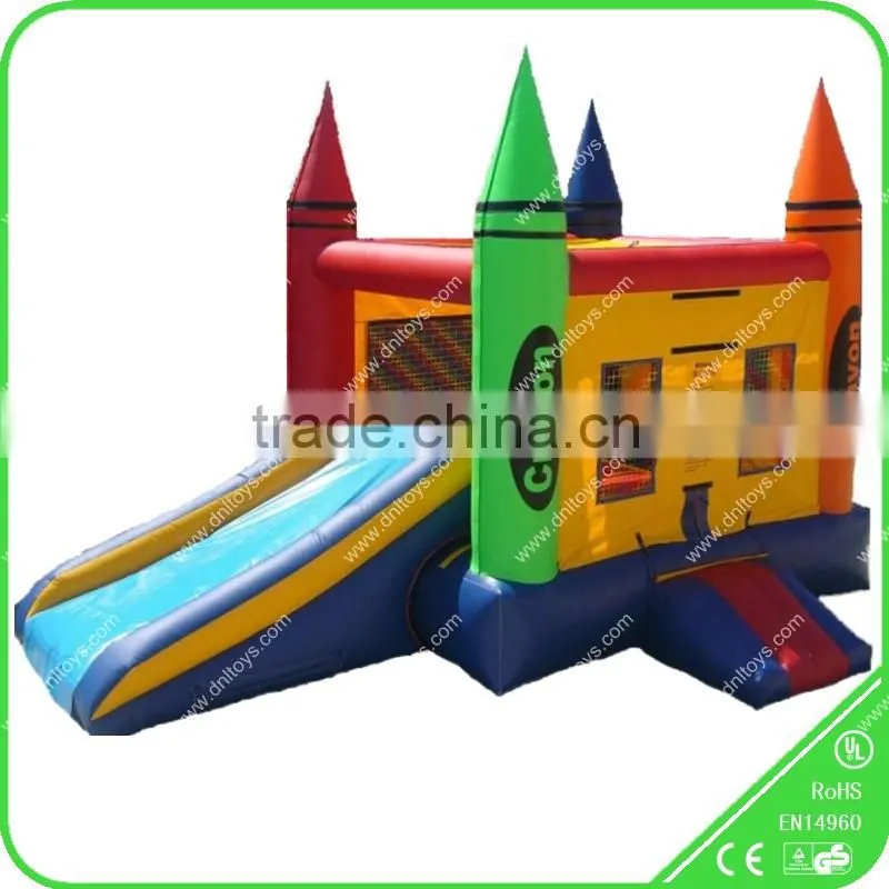 Used commerical Yellow style Inflatable bouncer for sale