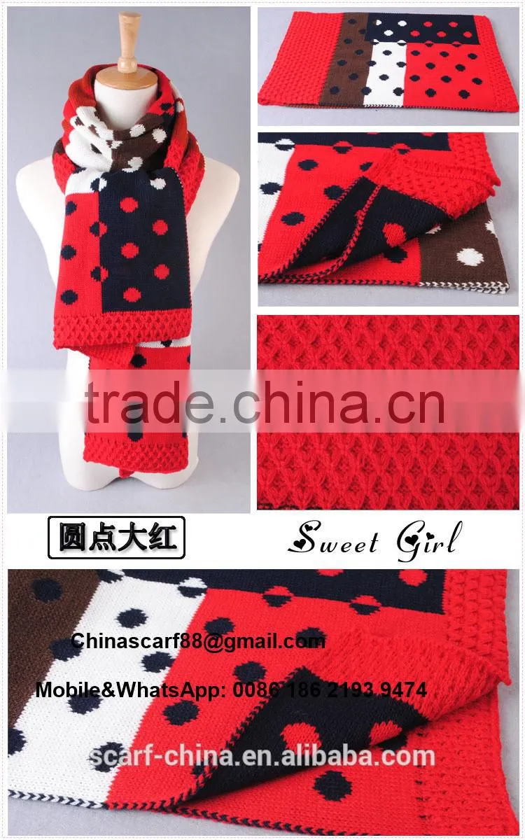 Dot stitching scarves wholesale