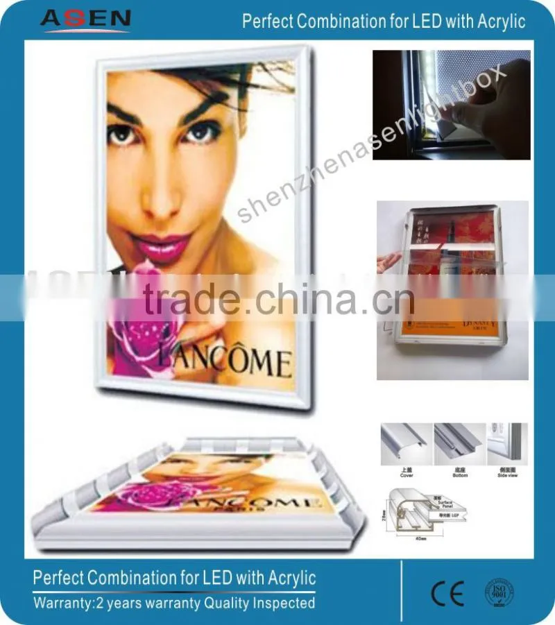 aluminum snap frame diy led light box