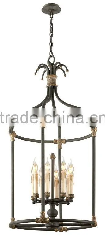 Latest design 8 lights incandescent new luminaire chandelier