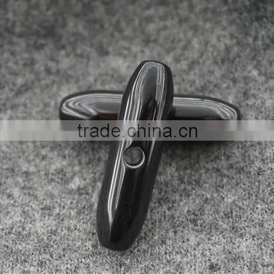 RESIN SIGLE HOLE BAR TOGGLE BUTTON FOR GARMENT