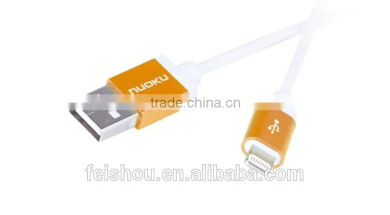 High quality USB cable types support latest ios8 data sync and charger cable for iphone 5 5S 6 6 plus
