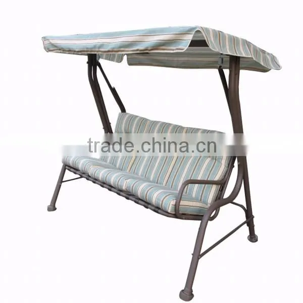 Outsunny Garden Patio Swing Chair 3 Seater Swinging Hammock Outdoor Cushioned Bench Seat
