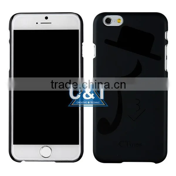 C&T Black hat music customized oem hard case for iphone 6 back cover