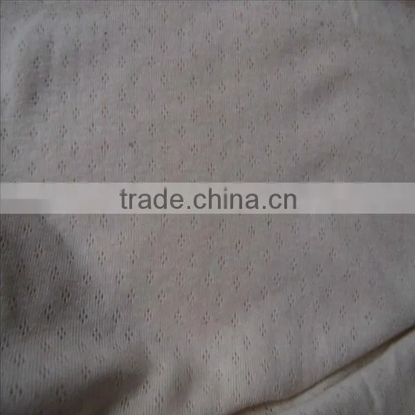 pointelle cotton tube knit fabric