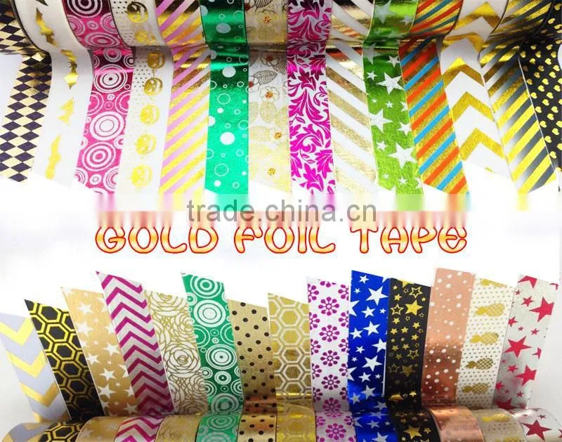 Colorful foil paper tape wholesale direct buy from china