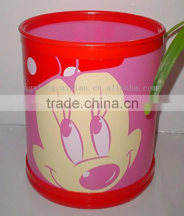 plastic fold trash can