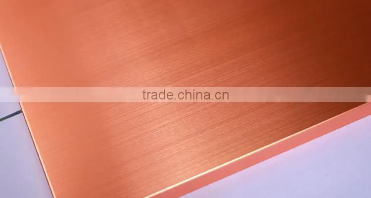 Trade Assurance Hair Line Finished 304 Stainless Steel Sheet of Color Stainless Steel Sheer