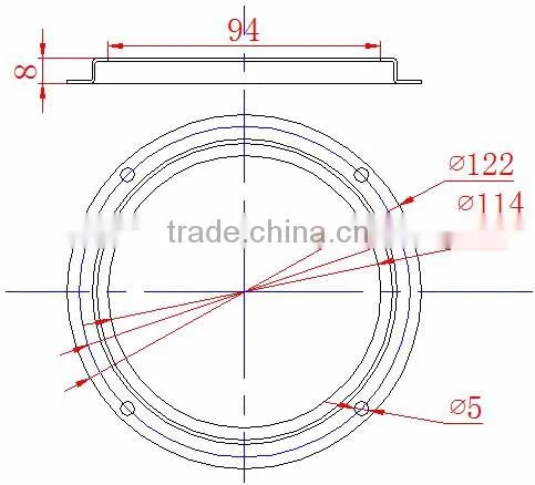 Optical COB Led Glass lens 100mm 60 degree for LED High Bay Lights