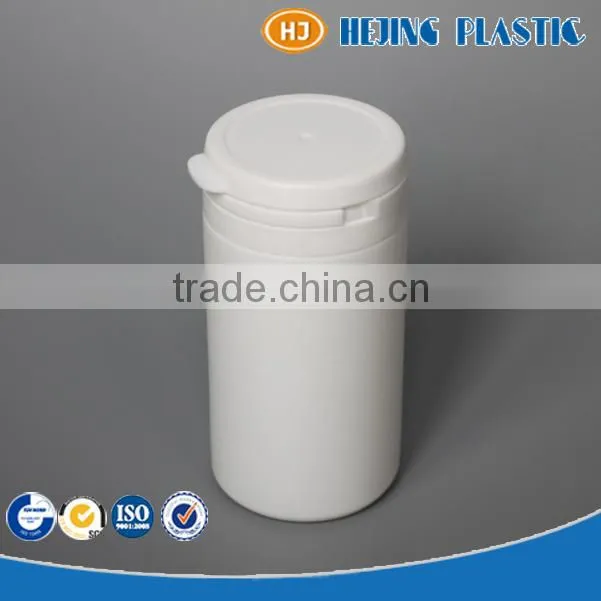 100ml PE plastic jar for personal care flip top cap are available