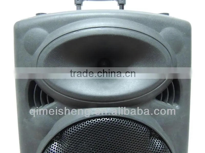 Hoxen 15" professional plastic powered speaker box with bluetooth
