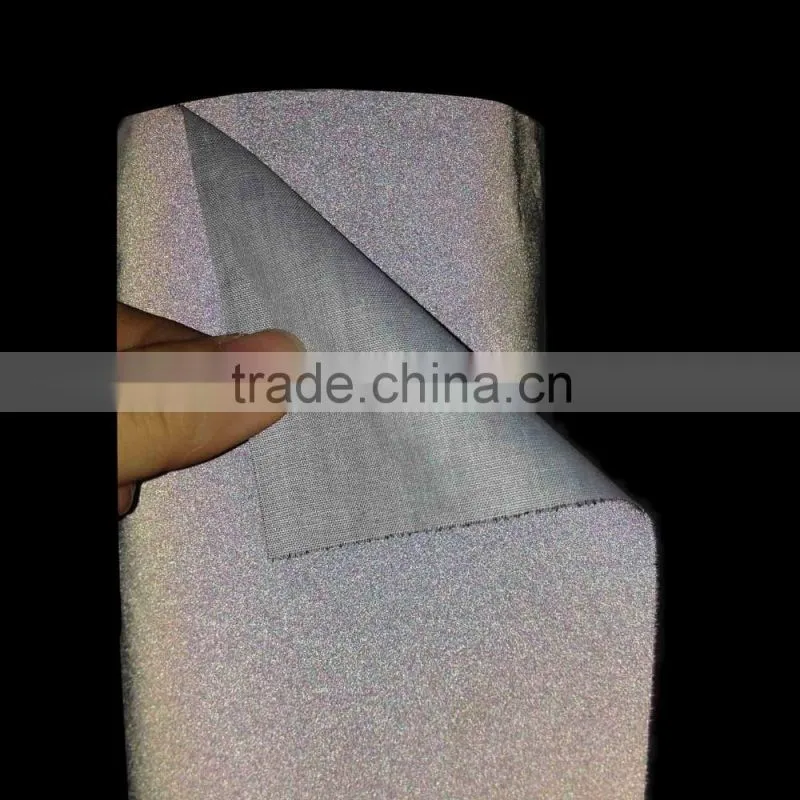 Black Reflective Cotton Fabric for Clothing