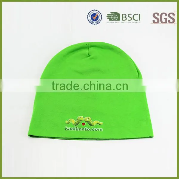 Fitting elastic beanie hat/ knitted polyester beanie hat with lining
