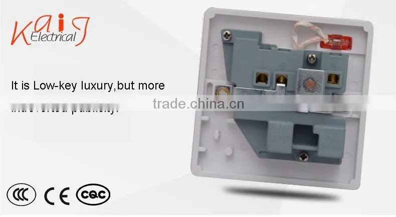 Hot Sale Round Pin Electrical Switch Socket with Neon