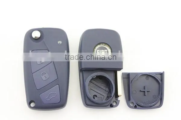 Okeytech car key cover Fiat 3 button flip key shell for fiat key fobs
