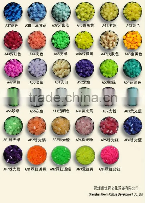 jewelry sets A2.6mm soft perler beads eva puzzle education toy for kits