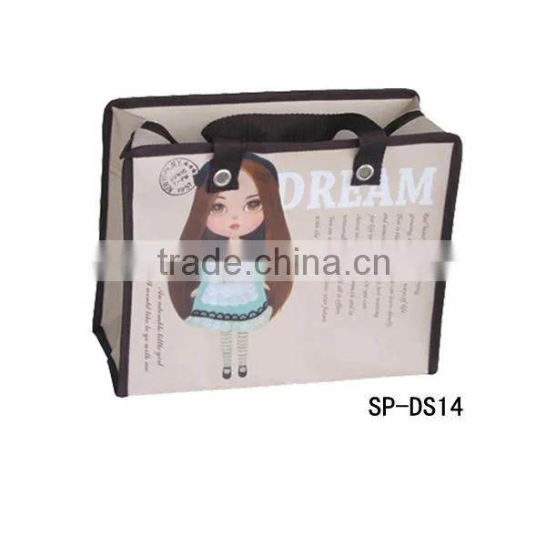 2016 New PP Non Woven Plastic Women Waterproof Shopping Bags Factory SP-DS