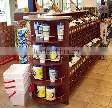 Cardboard customized wine soda bottle display rack