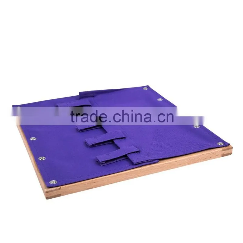 Montessori wooden educational toys for dressing frame