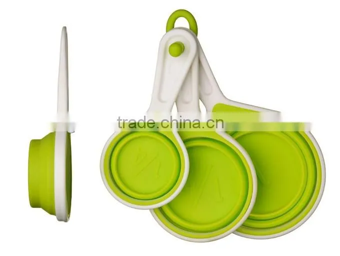 Collapsible Custom Measuring Cups, Four Cups in One Set Measuring Cup