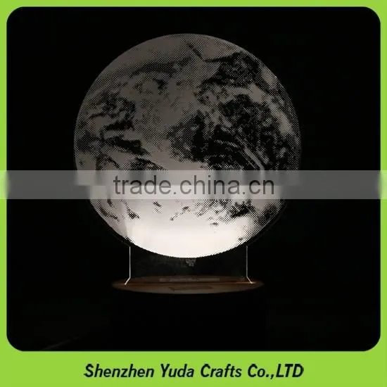 Decorative USB Night Light Custom Logo Engraved Acrylic Lamps