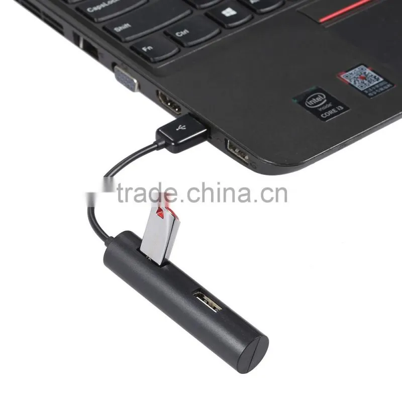Factory Supply slim shape Low cost USB2.0 Hub high speed 4 ports USB Hub for PC and Laptop