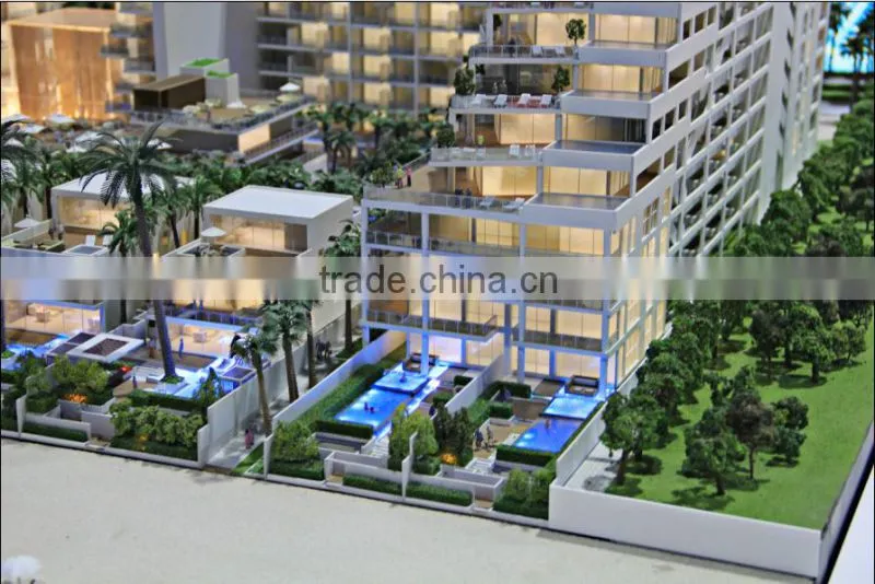 beach house building model &3d architectural model
