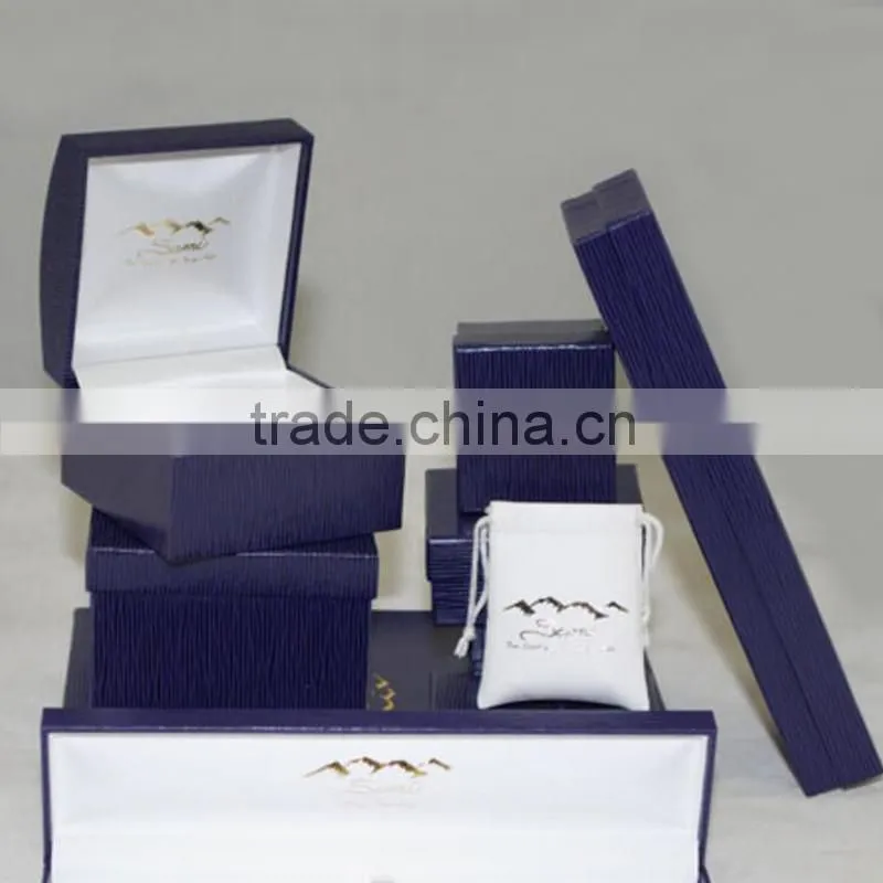 Wholesale Display Gift Jewelry Boxes , Custom Packaging Luxury Pu Leather Jewelry Box