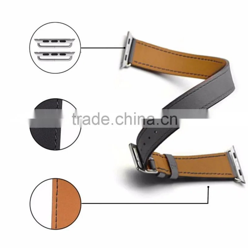 2016 Fashion and Popular Genuine Leather For Apple Watch Bandsfor man Strap 38mm With Various Colors&Customs