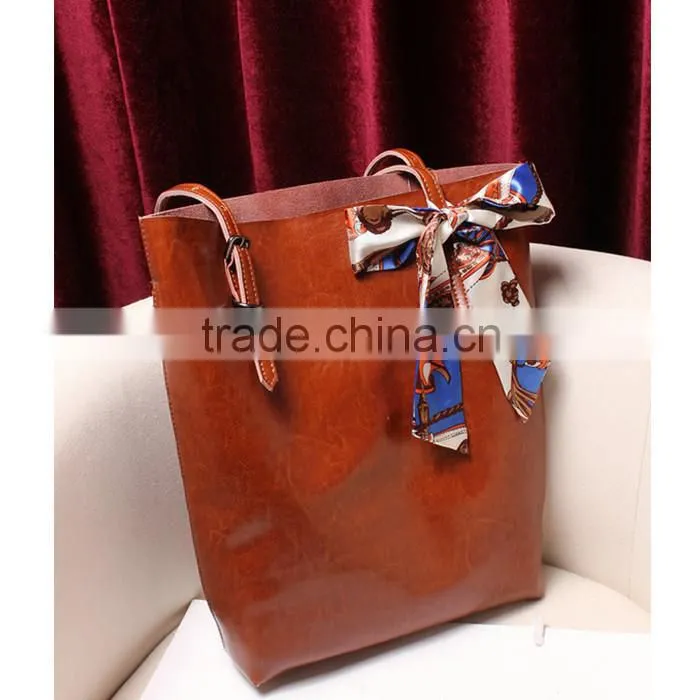 2015 fashionable lady handbag, handbag leather
